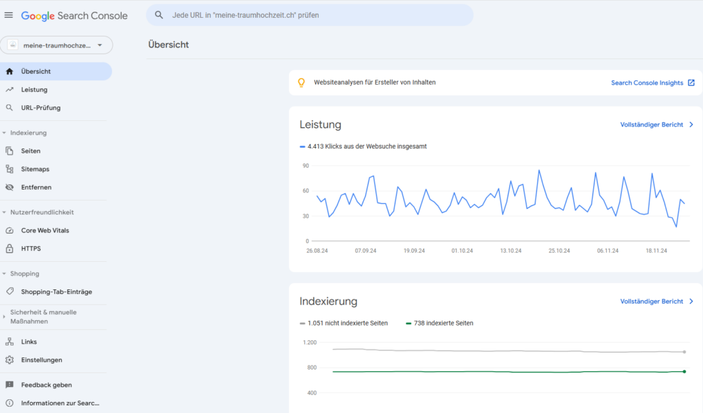 Die Google Search Console, früher als Google Webmaster Tools bekannt, ist ein kostenloses Tool von Google.