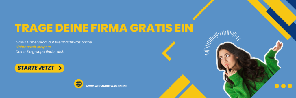 Trage dich gratis im Firmenverzeichnis ein